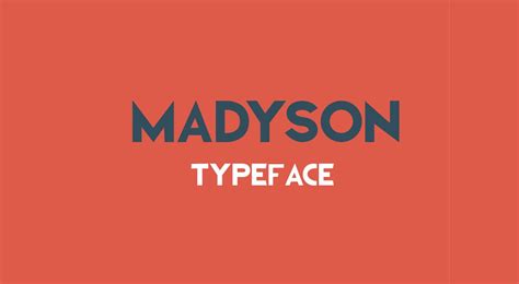 Madyson Typeface Free On Behance Project By Ryan Anthony Avec