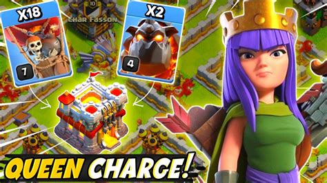 Th11 Queen Charge Lavaloon Attack Strategy Lavaloon Attack Th11