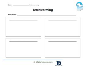 Brainstorming Worksheets - 15 Worksheets.com