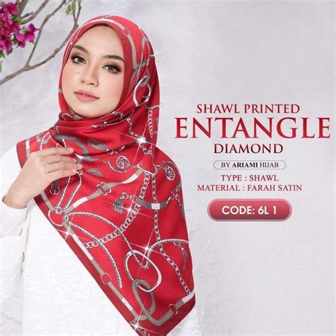 Ariani Shawl Entangle Diamond Collection Women S Fashion Muslimah