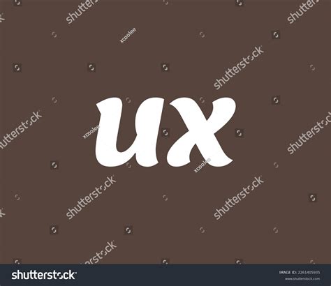 Ux Logo Design Vector Template Stock Vector (Royalty Free) 2261405935 ...