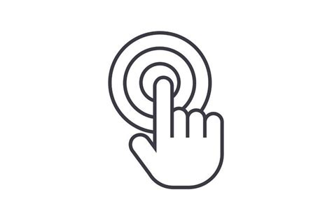 Touchscreen Vector Line Icon