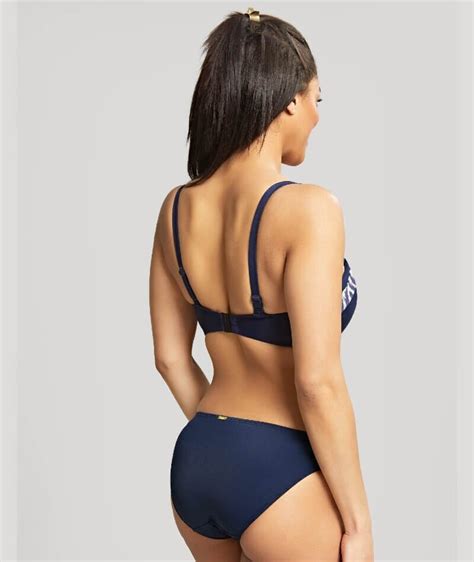 Panache Swimwear Oceana Bandeau Bikini Top Navy Curvy