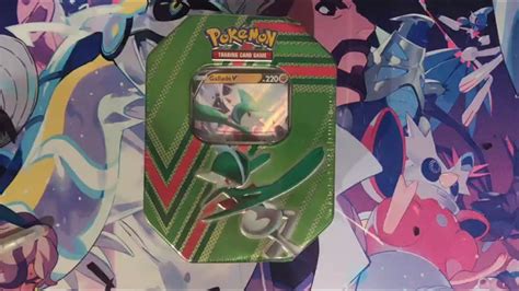 Pok Mon Tcg Gallade V Tin Opening Youtube