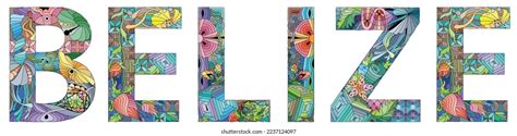 Belize Caribbean Country On Northeastern Coast Stock Vector Royalty