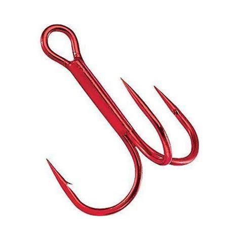 Gamakatsu Round Bend Red Treble Hooks - Tackle Express