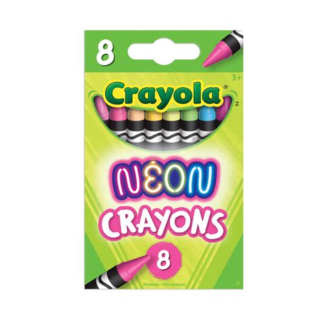 Crayola Neon Crayons 8 Count Crayola Canada