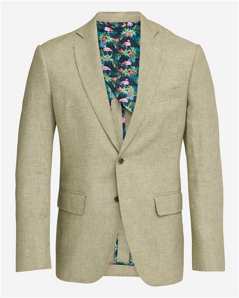 Mint Linen Blazer Mens Blazers At Menzclub