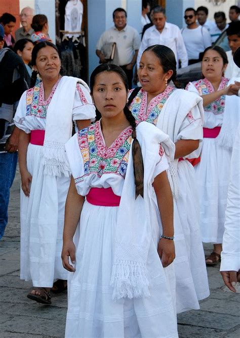 Oaxaca Zapotec Women Mexico Mexican Dresses Women Native Dress