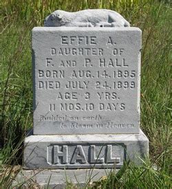 Effie A Hall Find A Grave Memorial