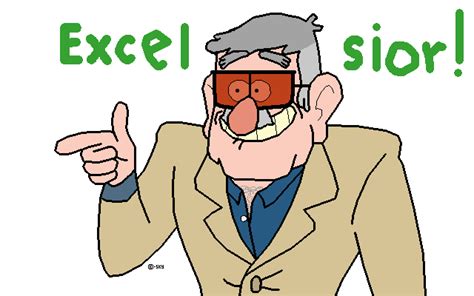 Gravity Falls Marvel Stanley Stan Lee By Karton Ksky On Deviantart