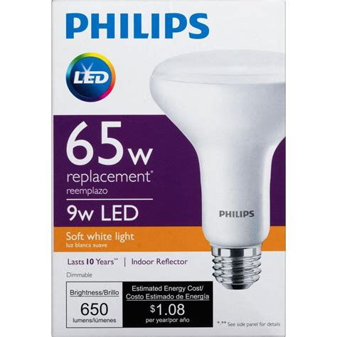 Philips 65W Equivalent Soft White BR30 Dimmable LED Light Bulb Store