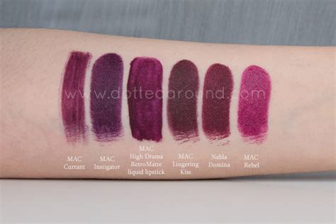 Mac Retromatte Liquid Lipstick High Drama Swatch Dotted Around Bloglovin’