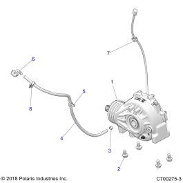 TRANSMISSION MONTAGE BOITE AVANT POUR RZR XP 4 1000 MD INTL R01 2023