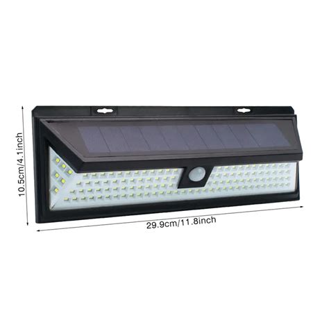 ₩15 667에서 118 Led 태양 벽 조명 방수 Pir 모션 센서 정원 조명 실외 Led 태양열 램프 3 모드 보안 수영장