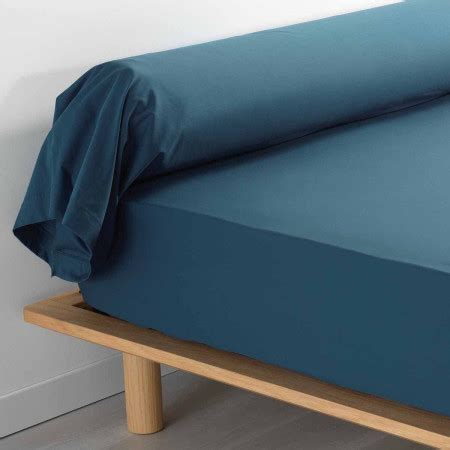 Taie De Traversin Percaline 85x185cm Bleu