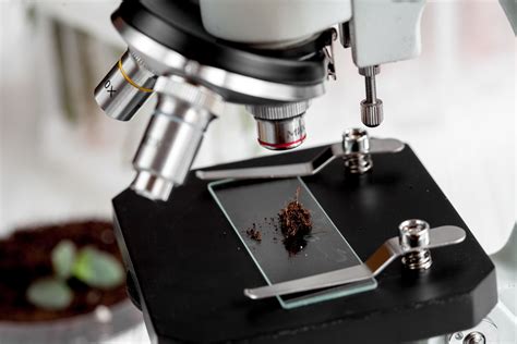 analysis of soil samples under microscope Auréa AgroSciences