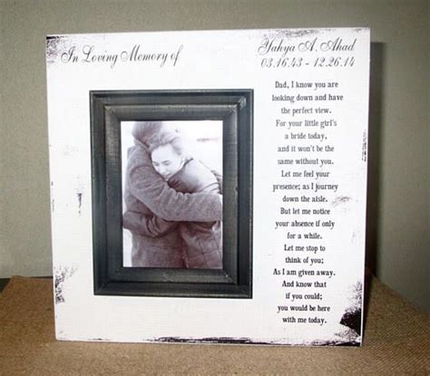 Personalized In Loving Memory Dad Father Of The Bride Wedding Etsy In 2021 Wedding Picture