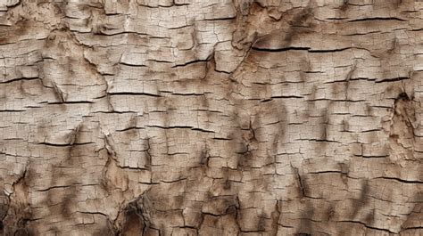 Seamless Tileable Texture Of Poplar Tree Bark Background Bark Timber