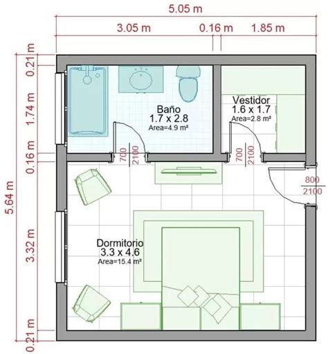 Planos De Dormitorios Con Ba O Y Vestidor Decide Tu Casa Planos De