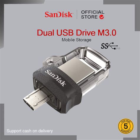 Sandisk Official Store Ultra Sddd3 256gb Otg Dual Usb Drive M3 0 Gold Edition Exclusive