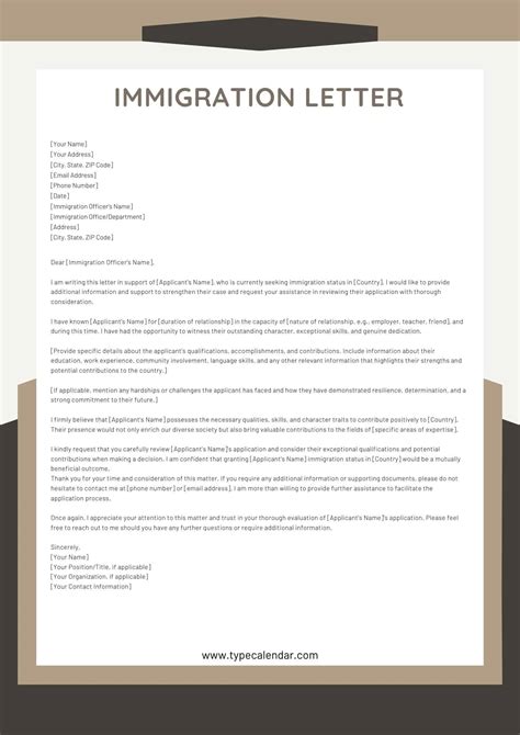 Employment Letter Sample For Immigration