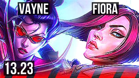 VAYNE Vs FIORA TOP Quadra 1 0M Mastery KR Diamond 13 23 YouTube