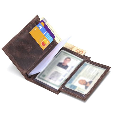 Carteira Masculina Porta Documentos De Carro Rg Cnh Couro Shopee Brasil