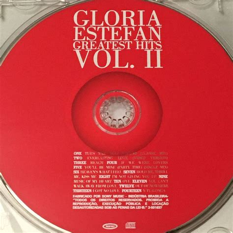 Cd Gloria Estefan Greatest Hits Vol Ii Banca Do Rock