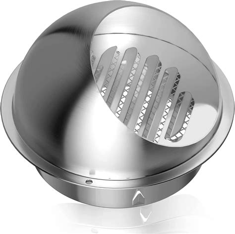 304 Stainless Steel Air Vent Dryer Vent Cover Easy To Install Round Wall Outlet Hood With