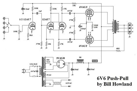 6v6 Guitar Schematic