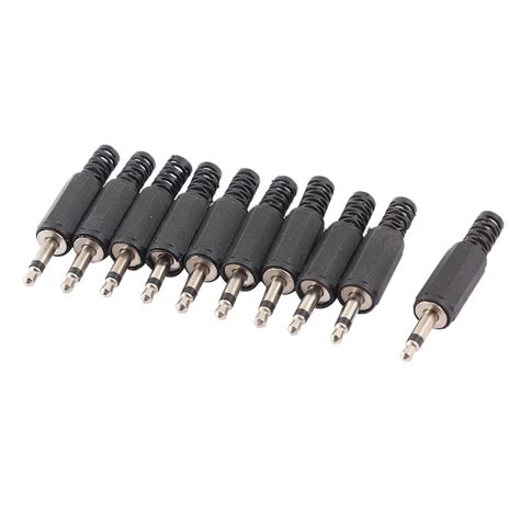 Unique Bargains 10Pcs 3 5mm Mono Male Jack Single Channel Microphone