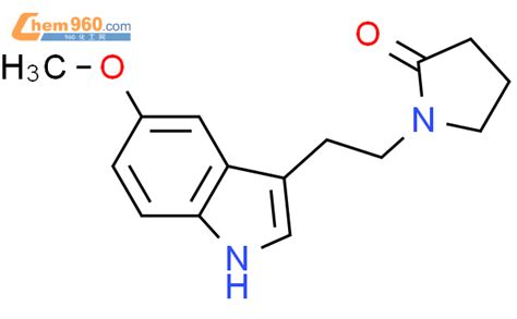 190328 45 1 1 2 5 methoxy 1H indol 3 yl ethyl pyrrolidin 2 one化学式结构式