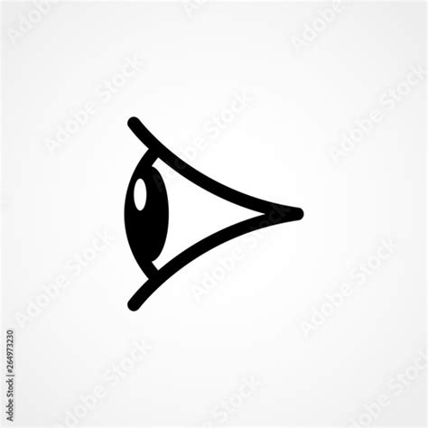 Eye Vector Icon Eye Looking Vector Icon Symbol Logo Illustration