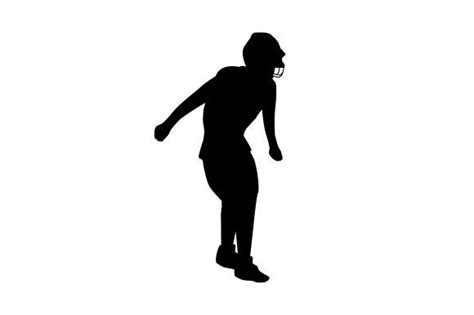 American Football Player Doing Griddy Dance Silhouette Svg Cut