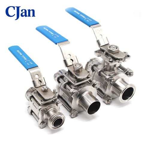 Sanitary Stainless Steel 3PC Manual Ball Valve