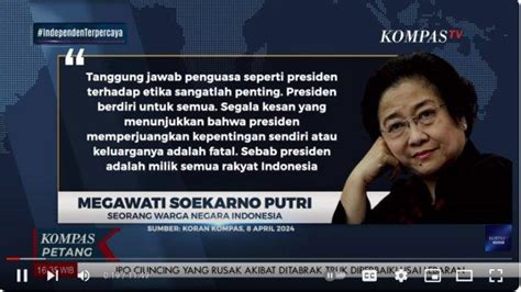 Tulisan Terbaru Megawati Singgung Jokowi Pilpres Kenegarawanan