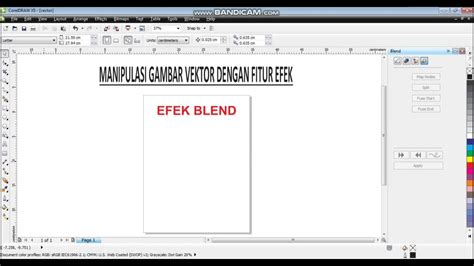 Manipulasi Gambar Vector Dengan Fitur Efek Blend Part Coreldraw Youtube