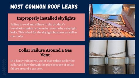 Ppt 4 Common Causes Of Roof Leaks And How To Fix Them Powerpoint