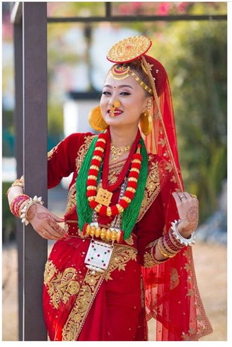 Beautiful Limbu Nepali Bride In A Traditional Limbu Outfit Dress Culture Traditional