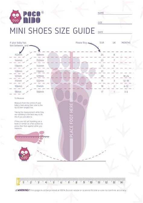 Mini Shoes Size Measuring Tool Download Printable Pdf Templateroller