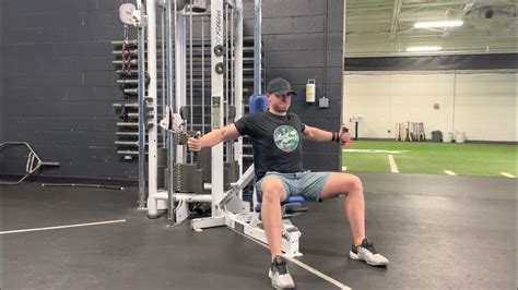 Seated Cable Chest Fly Demo Youtube