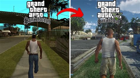 Como Convertí GTA San Andreas en GTA 5 con Mods NO CLICKBAIT YouTube