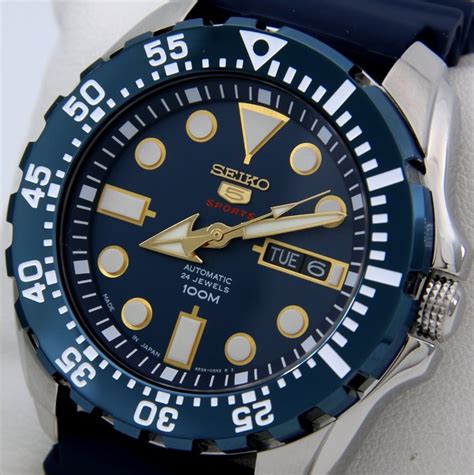 Seiko No Reserve Price 24 Jewels Blue Gold Tone Catawiki