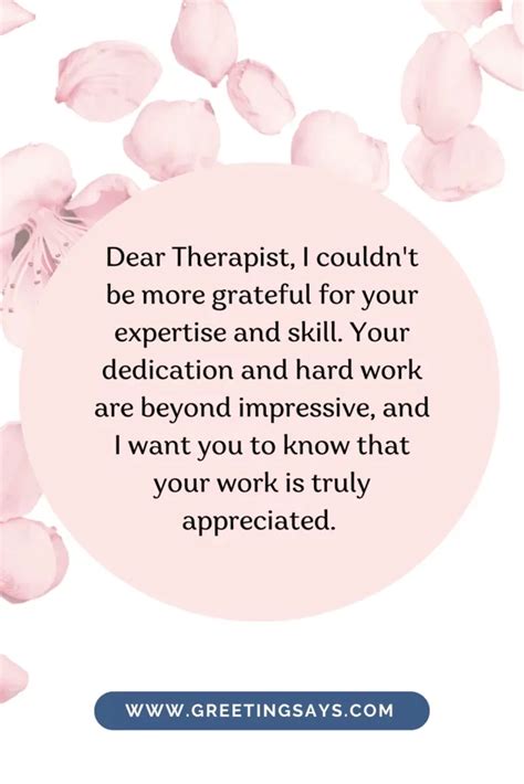 Top Thank You Message For Massage Therapist Greeting Says