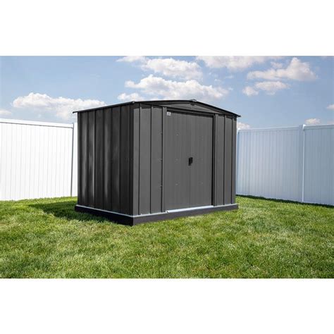 Arrow Classic Ft W X Ft D Charcoal Steel Storage Shed Clg Cc