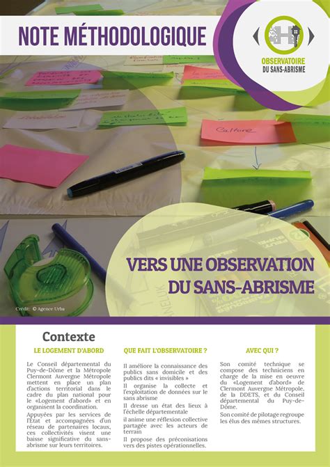 observatoire du sans abrisme note methodologique aucm