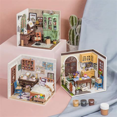 Mô Hình Gỗ 3d Lắp Ráp Robotime Diy Dollhouse Nhà Tí Hon Anne S Bedroom Artpuzzle Vn