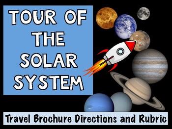 Tour Of The Solar System Travel Brochure And Rubric By Science Is Real