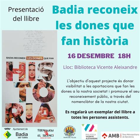 Ajuntament de Badia del Vallès Presentació del llibre Badia reconeix